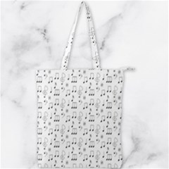 Music Notes Background Wallpaper Double Zip Up Tote Bag by HermanTelo