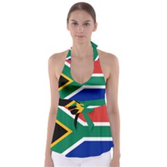 South Africa Flag Babydoll Tankini Top by FlagGallery