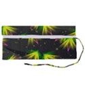 Floral Abstract Lines Roll Up Canvas Pencil Holder (S) View2