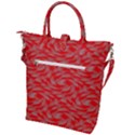 Background Abstraction Red Gray Buckle Top Tote Bag View2