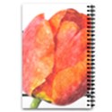Tulip watercolor Red and black stripes 5.5  x 8.5  Notebook View2