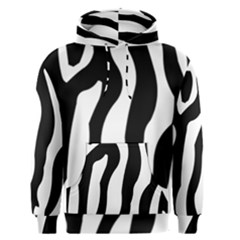 Wild Zebra Pattern Black And White Men s Pullover Hoodie by picsaspassion