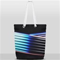 Motion Line Illustrations Full Print Rope Handle Tote (Small) View1