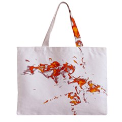 Can Walk On Fire, White Background Zipper Mini Tote Bag by picsaspassion