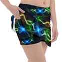 Colorful Neon Art Light rays, rainbow colors Tennis Skorts View3