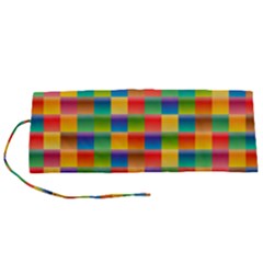Background Colorful Abstract Roll Up Canvas Pencil Holder (s) by HermanTelo
