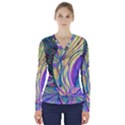 Happpy (4) V-Neck Long Sleeve Top View1