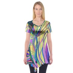 Happpy (4) Short Sleeve Tunic  by nicholakarma