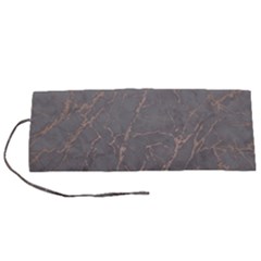 Marble Old Vintage Pinkish Gray With Bronze Veins Intrusions Texture Floor Background Print Luxuous Real Marble Roll Up Canvas Pencil Holder (s) by genx