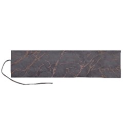 Marble Old Vintage Pinkish Gray With Bronze Veins Intrusions Texture Floor Background Print Luxuous Real Marble Roll Up Canvas Pencil Holder (l) by genx