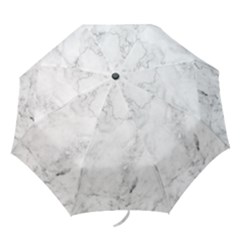 White Marble Texture Floor Background With Dark Gray Grey Texture Greek Marble Print Luxuous Real Marble Folding Umbrellas by genx