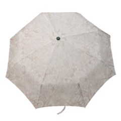 Pink Marble Beige Texture Floor Background With Shinny Pink Veins Greek Marble Print Luxuous Real Marble  Folding Umbrellas by genx
