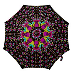 Skull With Many Friends Hook Handle Umbrellas (medium) by pepitasart
