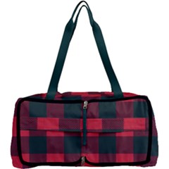 Canadian Lumberjack Red And Black Plaid Canada Multi Function Bag by Quebec