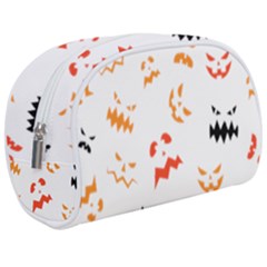 Pumpkin Faces Pattern Makeup Case (medium) by Sobalvarro