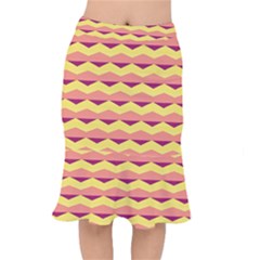 Background Colorful Chevron Short Mermaid Skirt by HermanTelo