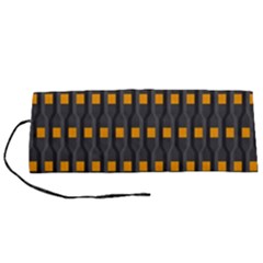 Pattern Illustrations Plaid Roll Up Canvas Pencil Holder (s) by HermanTelo