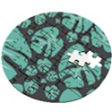 Leaves Wooden Puzzle Round View2