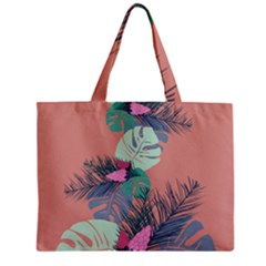 Leaves Zipper Mini Tote Bag by Sobalvarro
