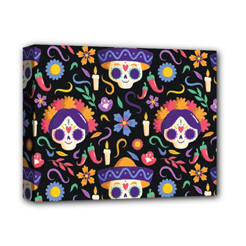 Dia De Los Muertos Deluxe Canvas 14  X 11  (stretched) by Sobalvarro