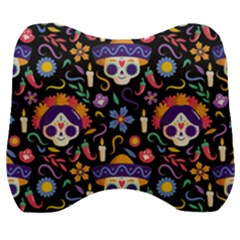 Dia De Los Muertos Velour Head Support Cushion by Sobalvarro