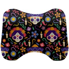 Dia De Los Muertos Head Support Cushion by Sobalvarro