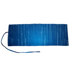 Abstract Rain Space Roll Up Canvas Pencil Holder (s) by HermanTelo