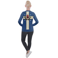 Quebec Flag Drapeau Québec Patriote Carillon Sacré-coeur Christian Catholic Old Vintage With Fleurs De Lys Casual Zip Up Jacket by Quebec
