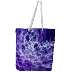 Abstract Space Full Print Rope Handle Tote (large) by HermanTelo