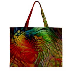 Texture Art Color Pattern Zipper Mini Tote Bag by Sapixe