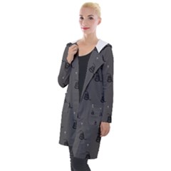 Gadsden Flag Don t Tread On Me Black And Gray Snake And Metal Gothic Crosses Hooded Pocket Cardigan by snek