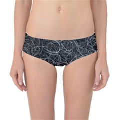 Pattern Effet Lignes Blanc Classic Bikini Bottoms by kcreatif