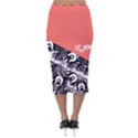 LJP Velvet Midi Pencil Skirt View2