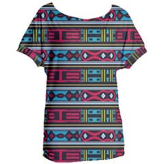 Shapes Rows                                               Women s Oversized Tee by LalyLauraFLM