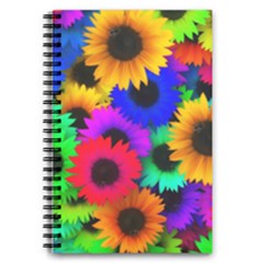 Colorful Sunflowers                                                   5 5  X 8 5  Notebook New by LalyLauraFLM
