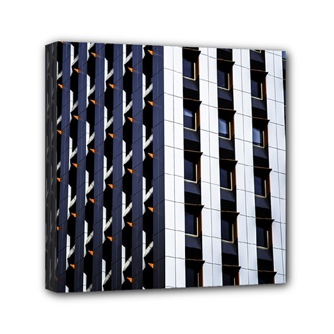 Architecture Building Pattern Mini Canvas 6  X 6  (stretched) by Amaryn4rt