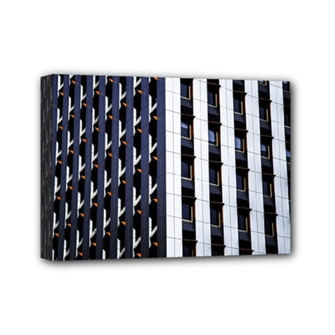 Architecture Building Pattern Mini Canvas 7  X 5  (stretched) by Amaryn4rt