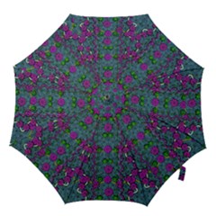 The Most Beautiful Flower Forest On Earth Hook Handle Umbrellas (small) by pepitasart