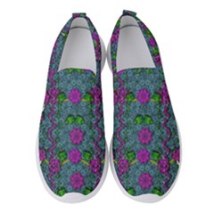 The Most Beautiful Flower Forest On Earth Women s Slip On Sneakers by pepitasart