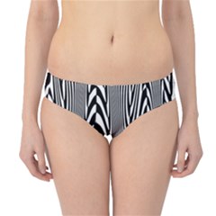 Abstrait Lignes Blanc/noir Hipster Bikini Bottoms by kcreatif