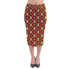 Rby 79 Velvet Midi Pencil Skirt by ArtworkByPatrick