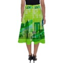 Architecture Skyline Perfect Length Midi Skirt View2