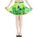 Architecture Skyline Mini Flare Skirt View3