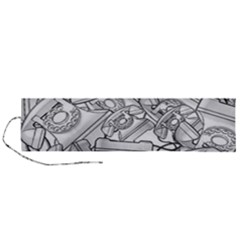 Phone Dial Communication Technology Roll Up Canvas Pencil Holder (l) by Wegoenart
