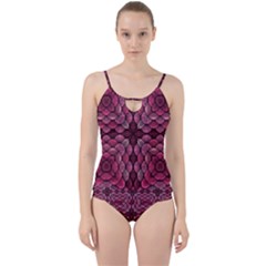 Abstract Pattern Mandala Decorative Cut Out Top Tankini Set by Wegoenart