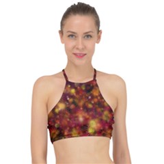 Star Abstract Background Wallpaper Racer Front Bikini Top by Wegoenart