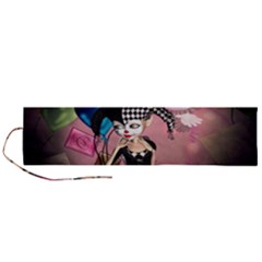 Cute Little Harlequin Roll Up Canvas Pencil Holder (l) by FantasyWorld7