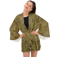Heavy Metal Flower And Heavenly Feelings Long Sleeve Kimono by pepitasart