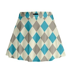 Background Graphic Wallpaper Stylized Colorful Fun Geometric Design Decor Mini Flare Skirt by Vaneshart