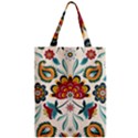 Baatik Print  Zipper Classic Tote Bag View1